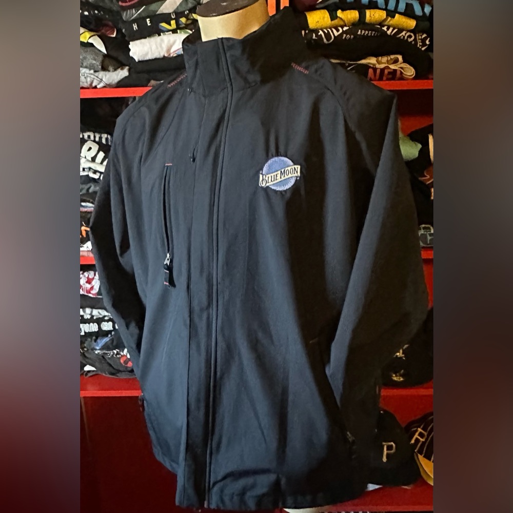 DESTINATIONS Blue Moon Beer Zip Up Performance Jacket X Size : XL